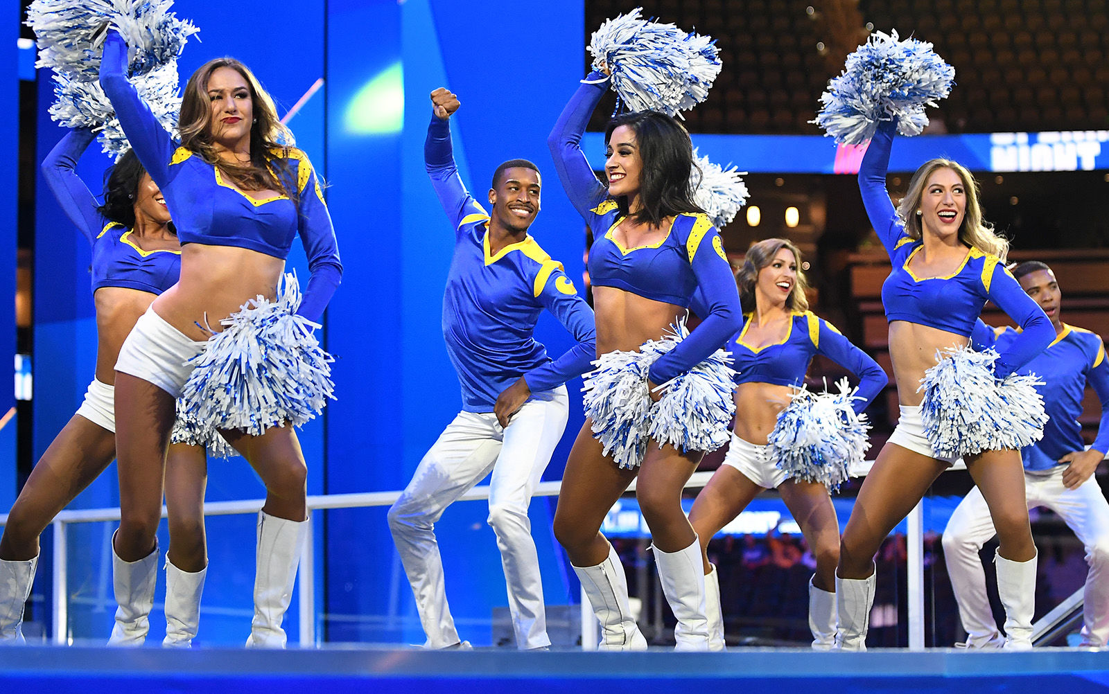 Winners: Male cheerleaders